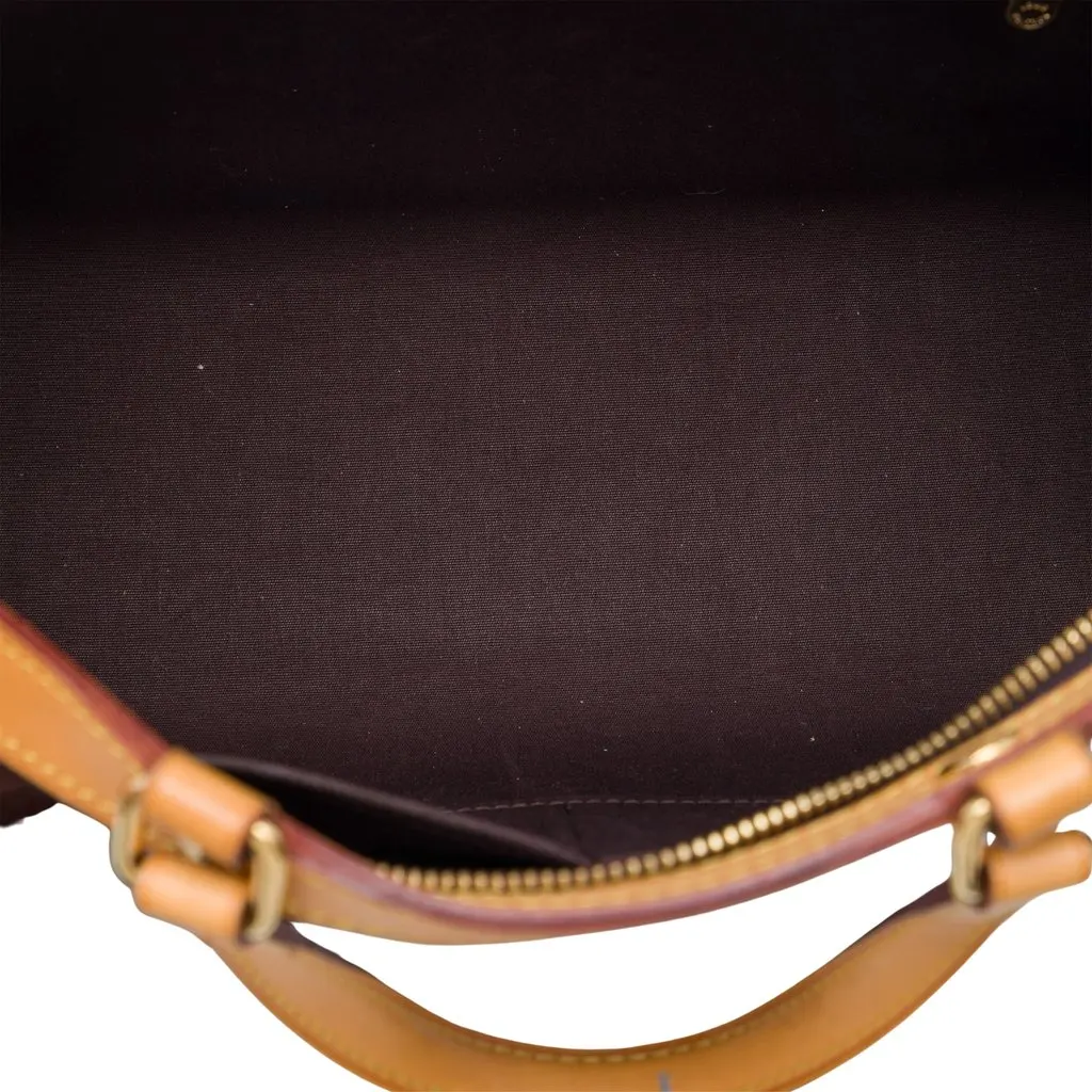 Louis Vuitton Monogram Vernis Brea MM Purple Leather Very good - Model View