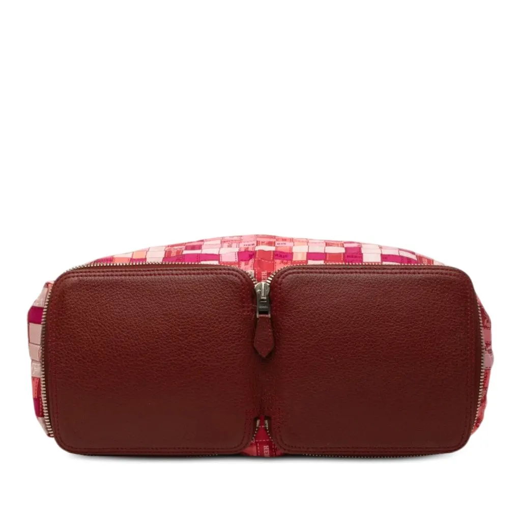 Hermès Bolduc Au Carre Silk Marwari Le Sac Silky Pop Tote Red Silk Very good - Inside View