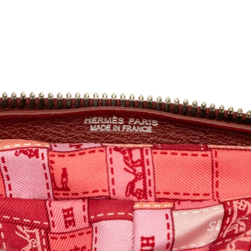 Hermès Bolduc Au Carre Silk Marwari Le Sac Silky Pop Tote Red Silk Very good - Box View