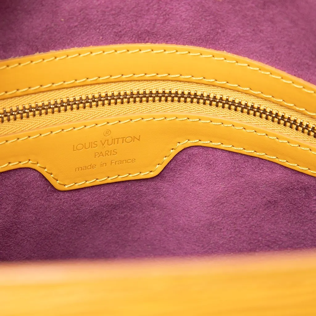 Louis Vuitton Epi Lussac Yellow Leather Very good - Box View
