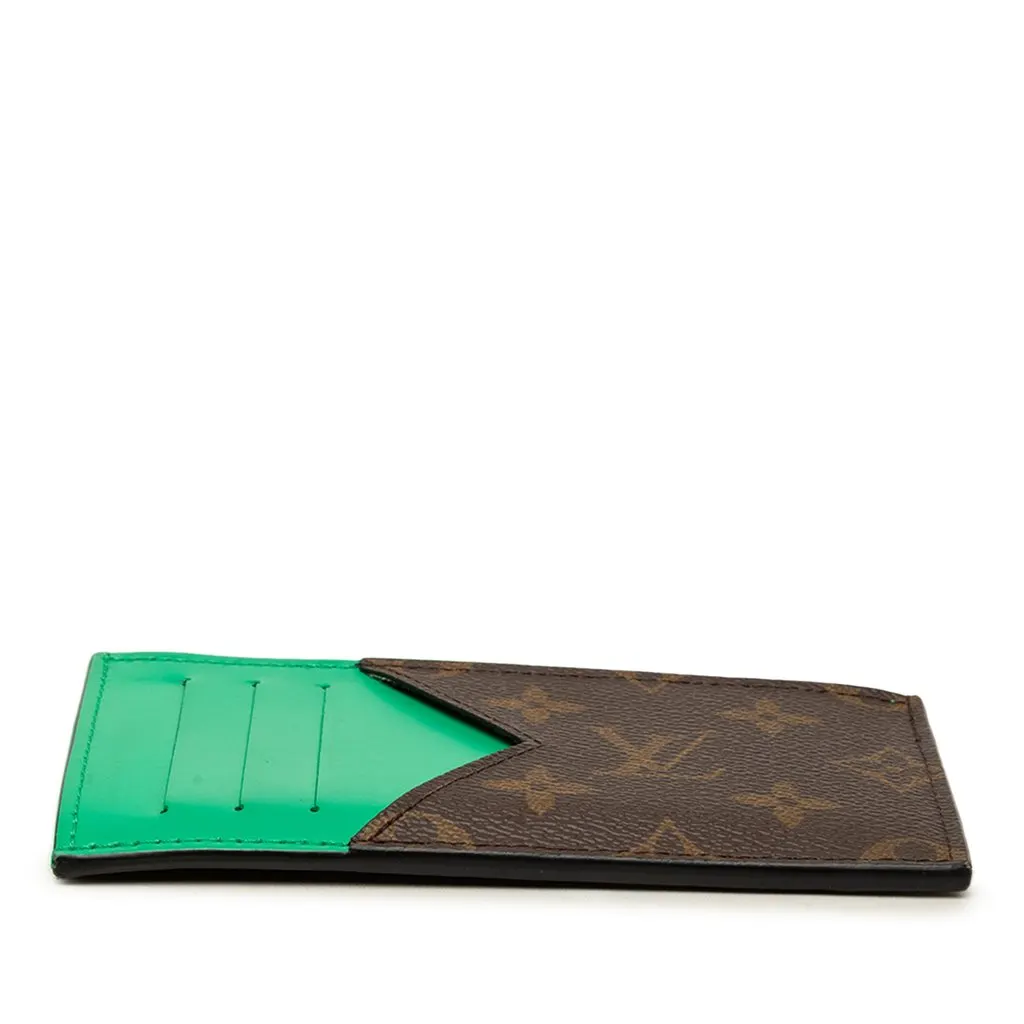 Louis Vuitton Monogram Macassar Coin Card Holder Brown Canvas Very good - Inside View