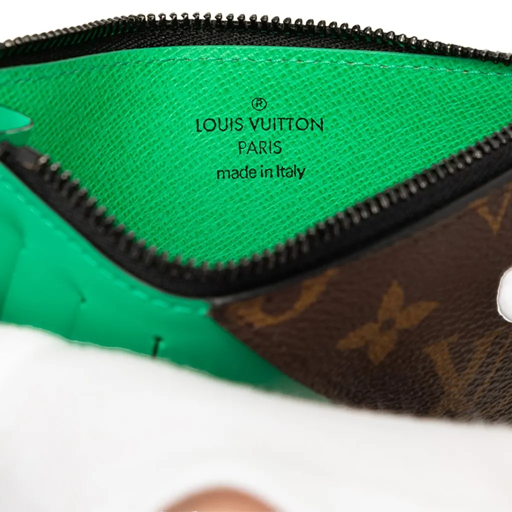 Louis Vuitton Monogram Macassar Coin Card Holder Brown Canvas Very good - Box View