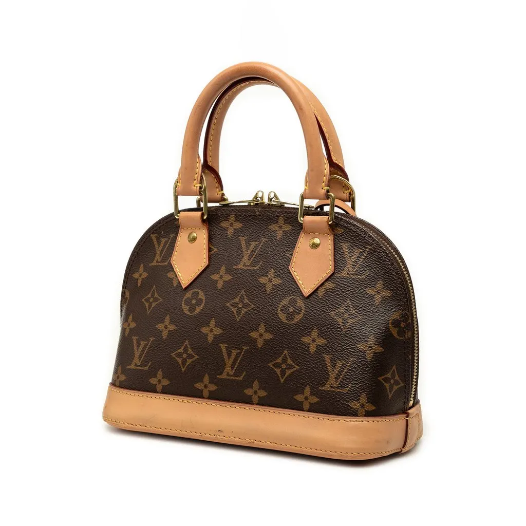 Louis Vuitton Monogram Alma BB Brown Good - Back View