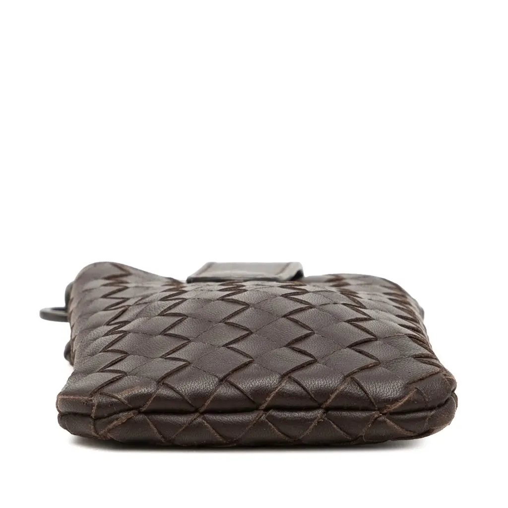 Bottega Veneta Nappa Intrecciato Phone Holder Brown Leather Very good - Inside View
