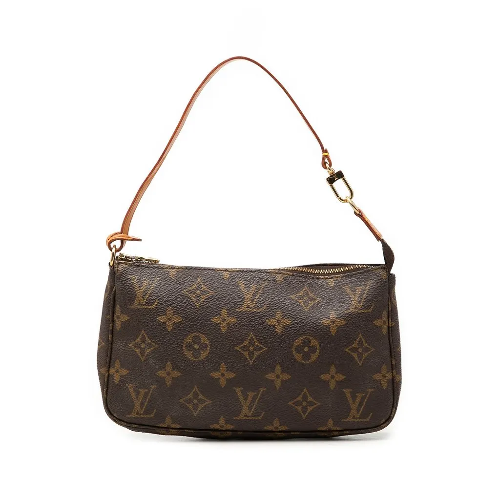 Louis Vuitton Monogram Pochette Accessoires Brown Very good - Front View