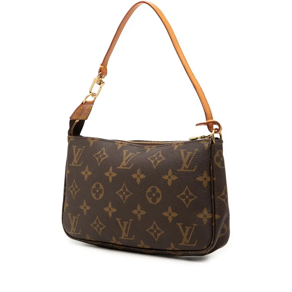 Louis Vuitton Monogram Pochette Accessoires Brown Very good - Back View