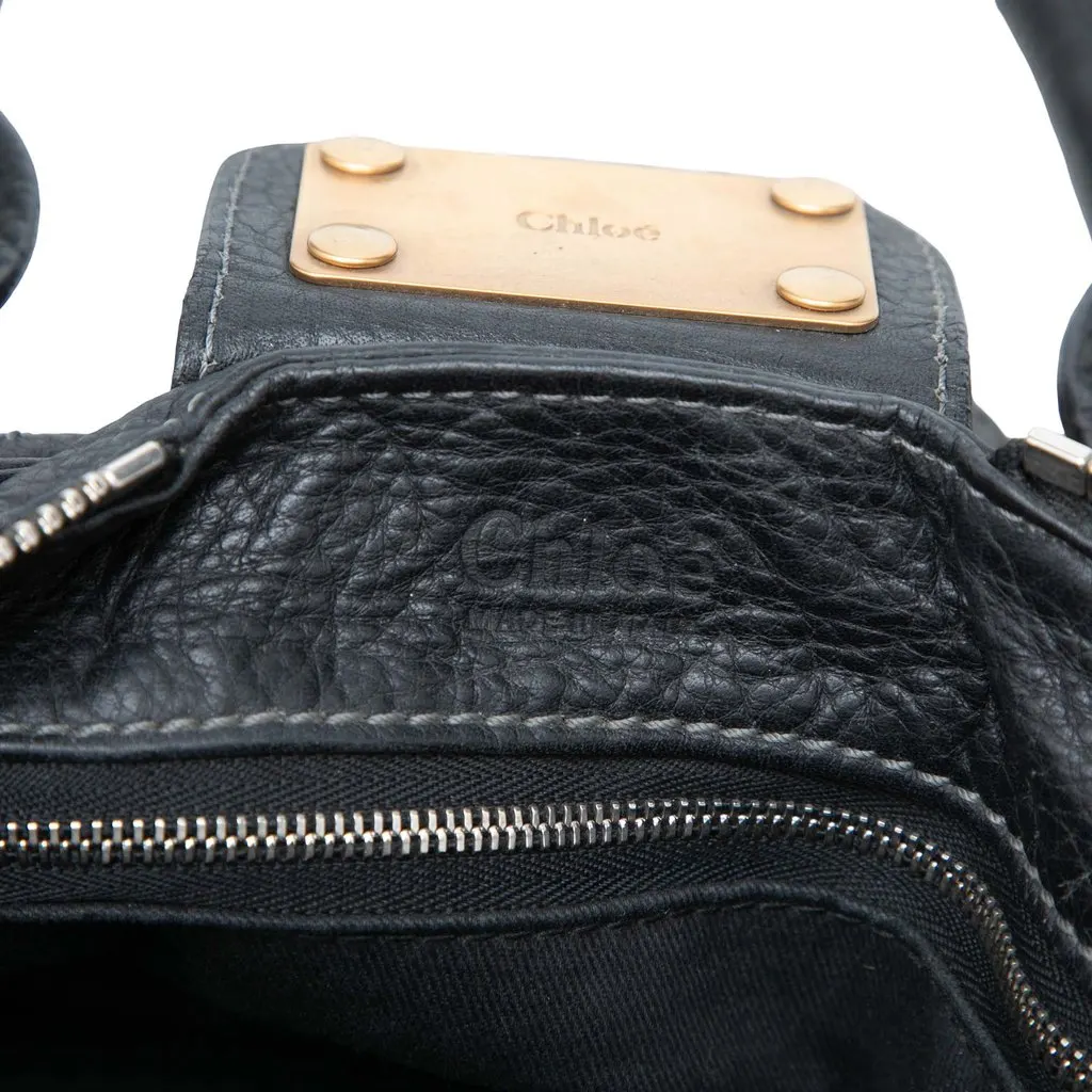 Chloé Leather Paddington Handbag Black Leather Very good - Box View