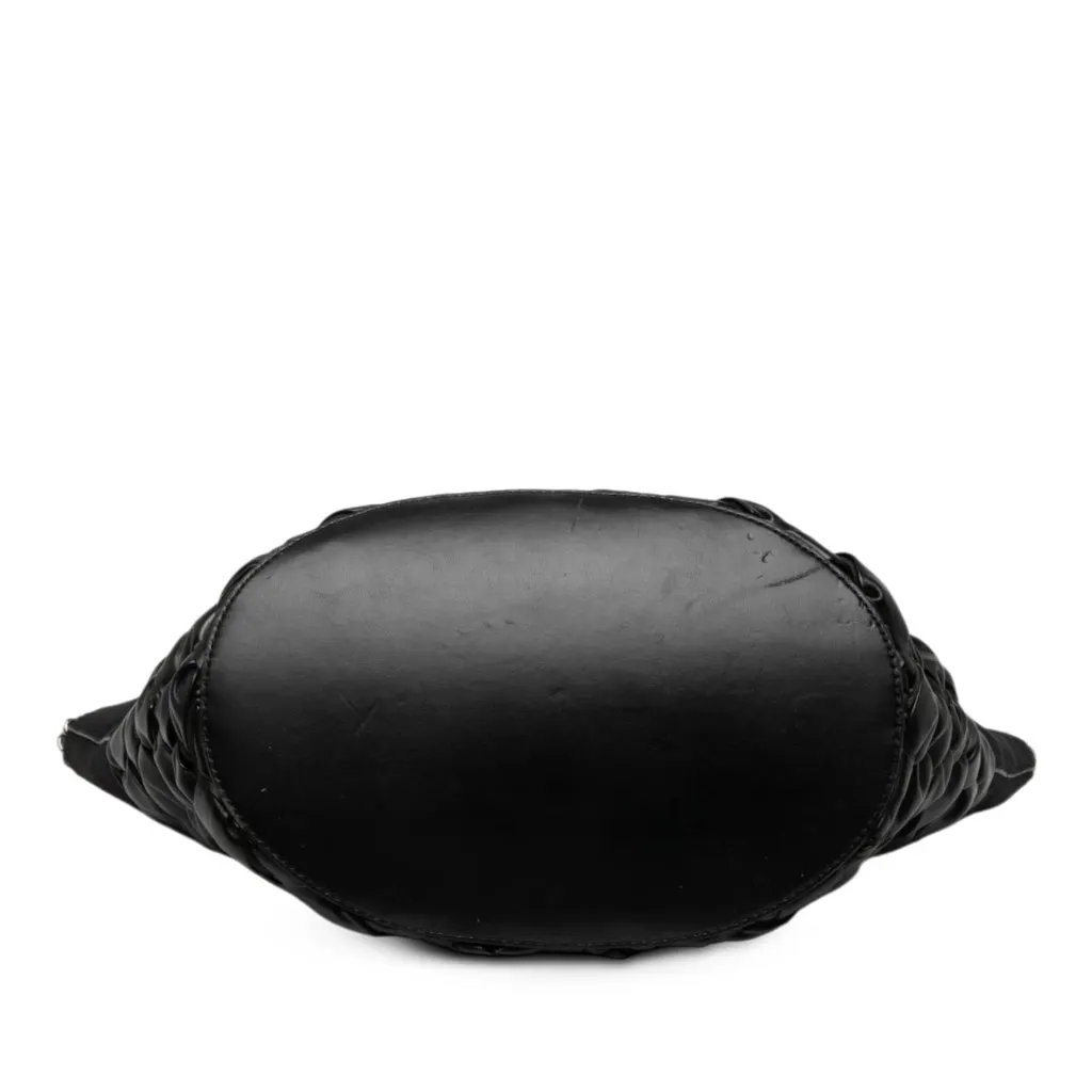 Stella McCartney Large Shaggy Deer Falabella Tote Black Polyester Very good - Inside View