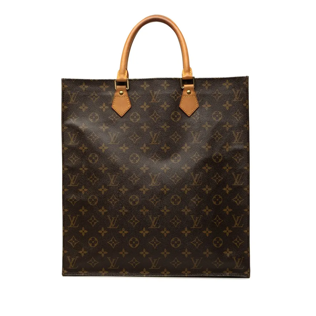 Louis Vuitton Monogram Sac Plat Brown Canvas Very good - Front View