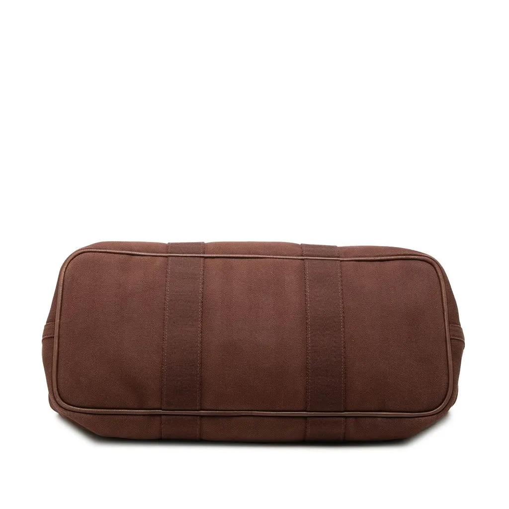 Hermès Toile and Swift Valparaiso MM Brown Canvas Very good - Inside View