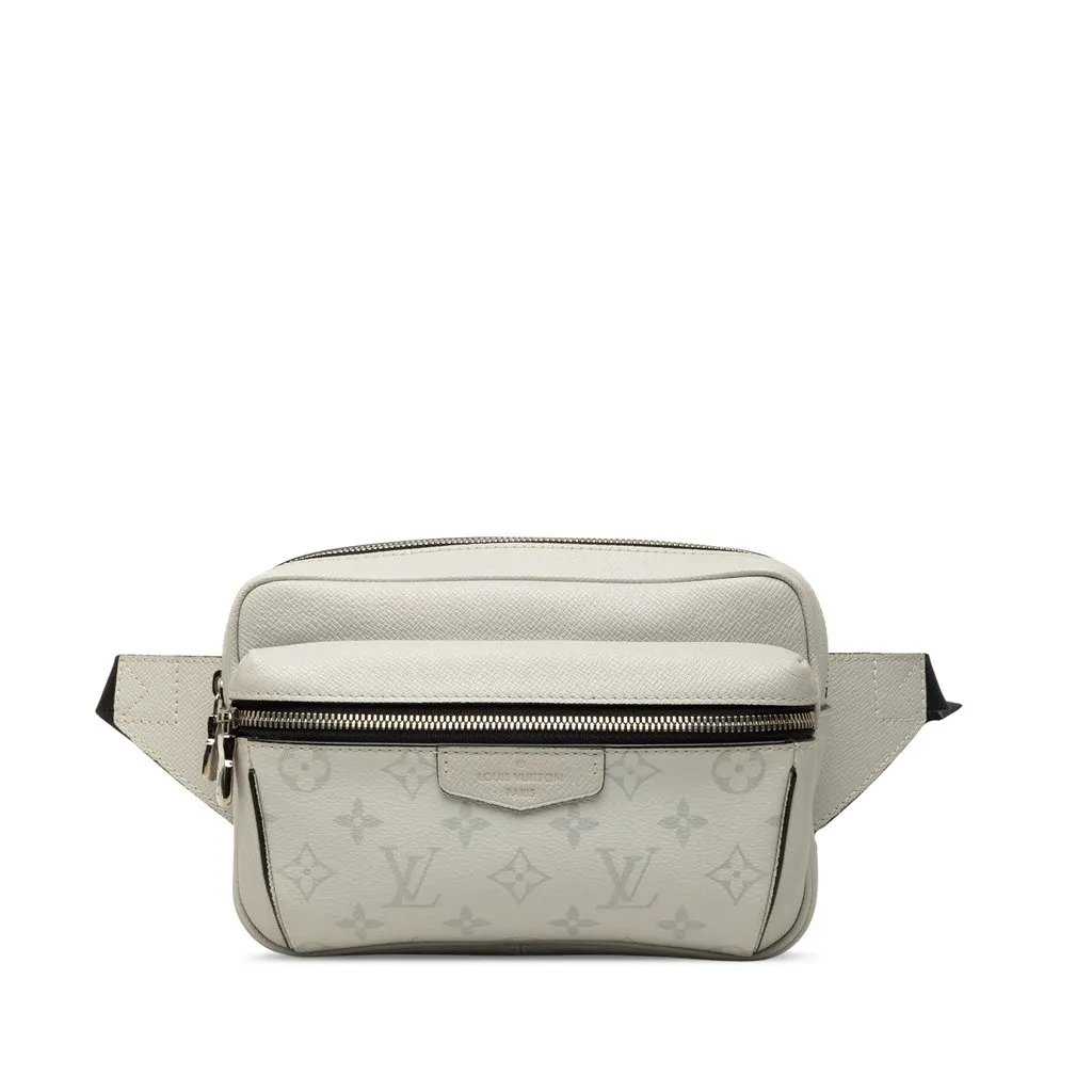 Louis Vuitton Monogram Taigarama Outdoor Bumbag White Very good - Front View