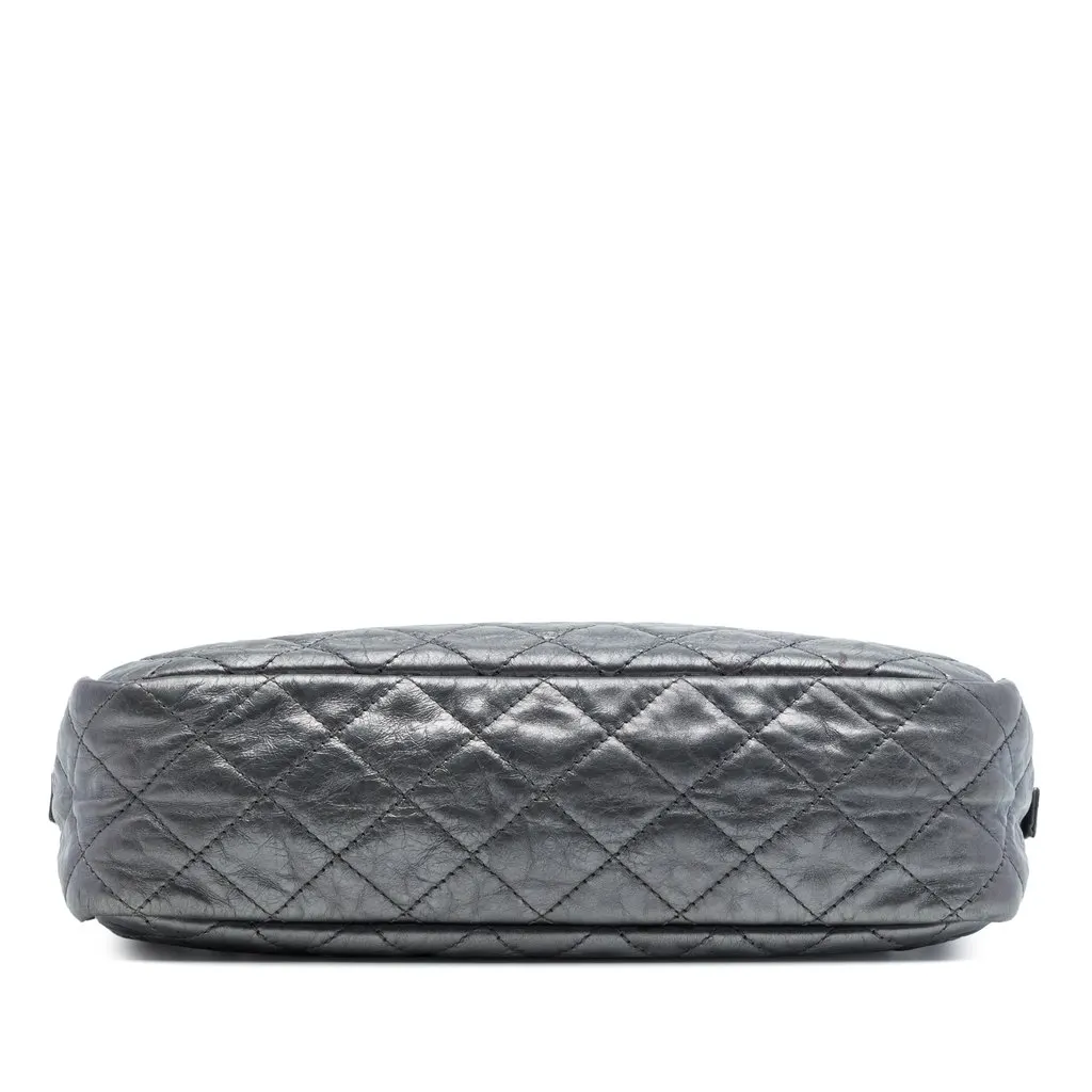 Chanel Medium Metallic Quilted Calfskin Reissue 2.55 Camera Bag MultiColor Leather Very good - Inside View
