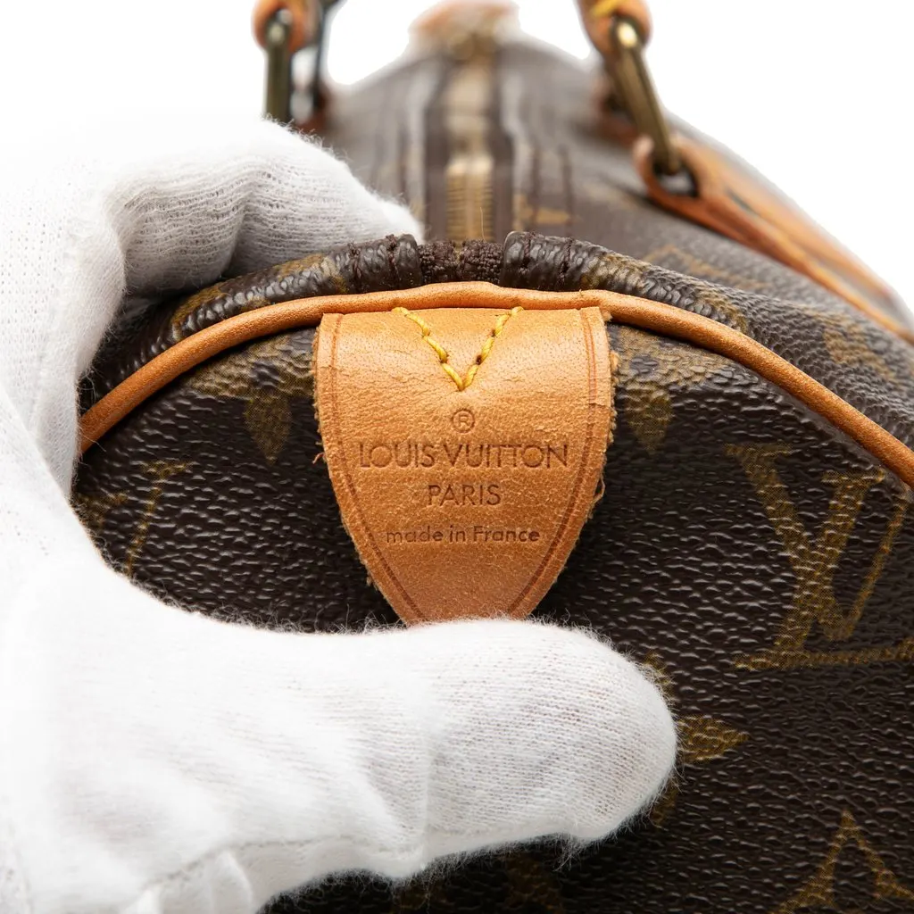 Louis Vuitton Monogram Speedy 30 Brown Canvas Good - Box View
