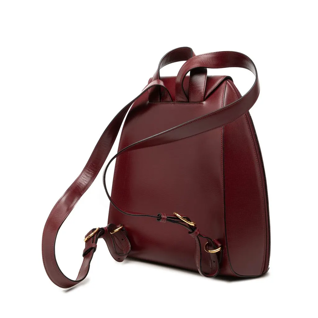Cartier Leather Must De Cartier Backpack Red Leather Very good - Back View