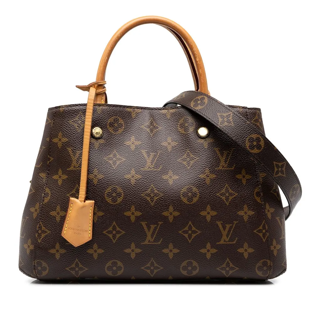 Louis Vuitton Monogram Montaigne MM Brown Canvas Very good - Front View