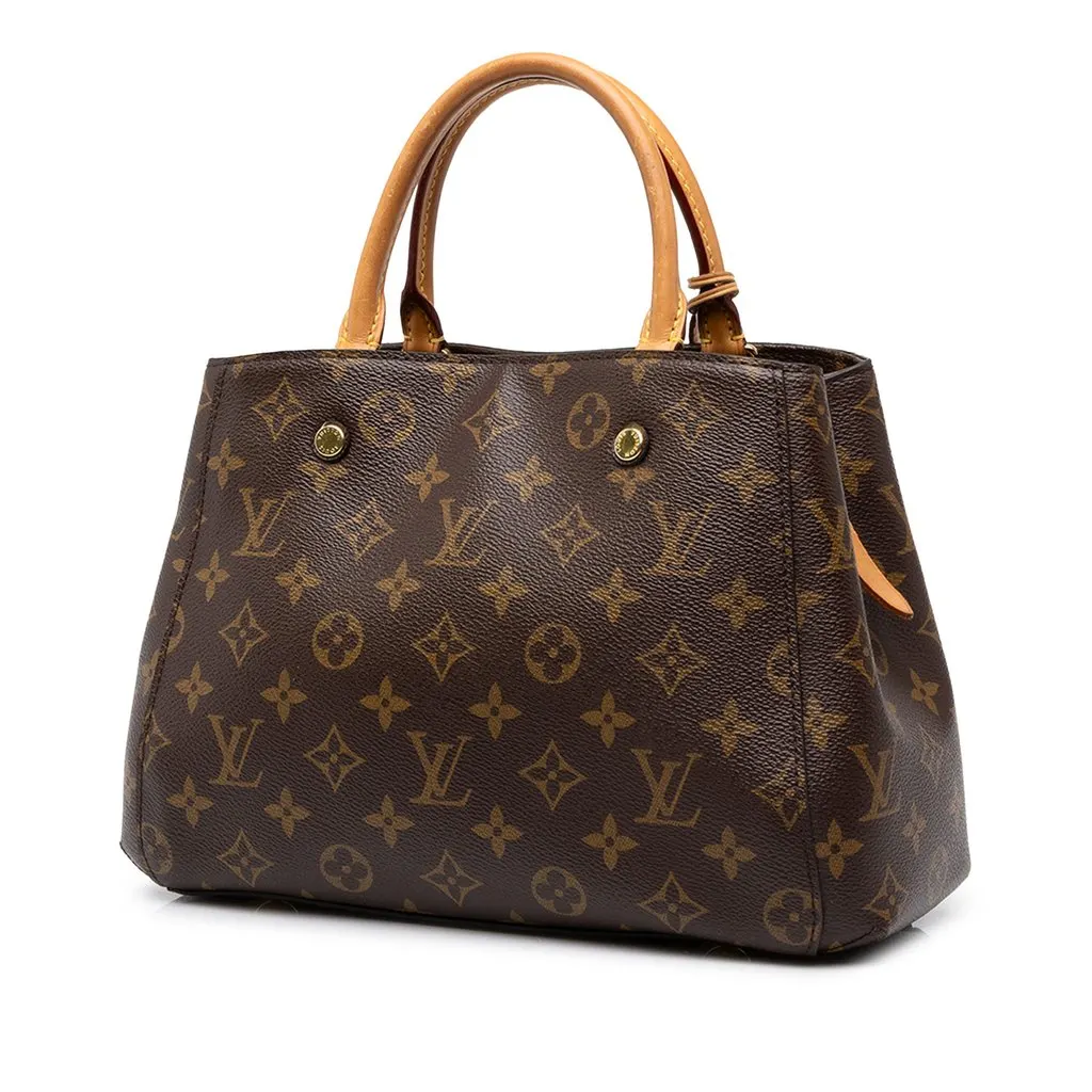 Louis Vuitton Monogram Montaigne MM Brown Canvas Very good - Back View