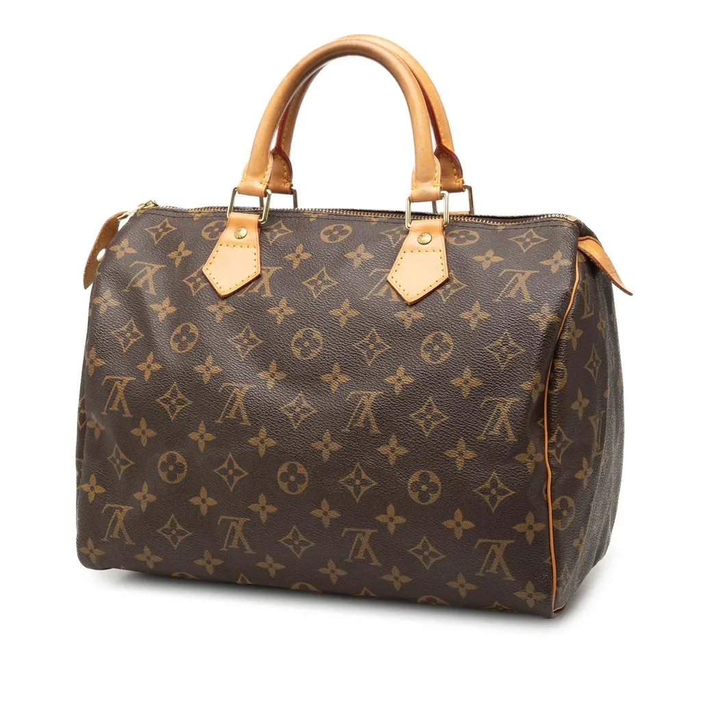 Louis Vuitton Monogram Speedy 30 Brown Good - Back View
