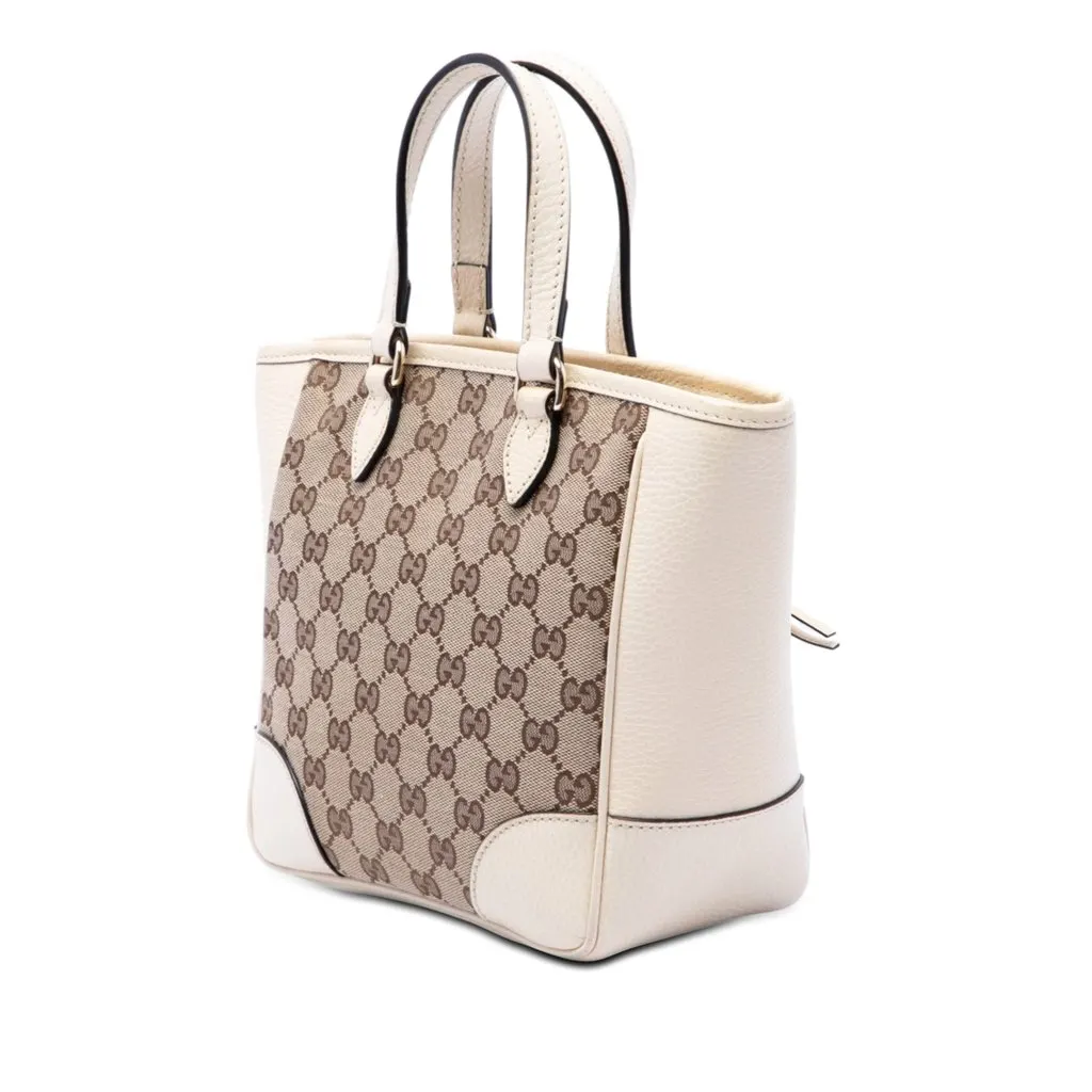Gucci Small GG Canvas Bree Satchel Beige Very good - Back View