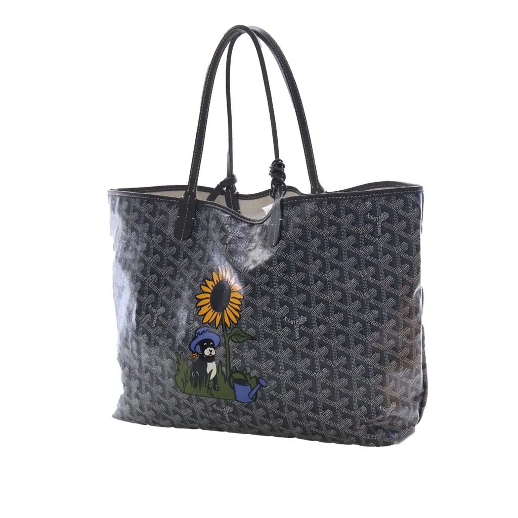 Goyard Goyardine Dog and Sunflower Saint Louis PM Brown Very good - Inside View