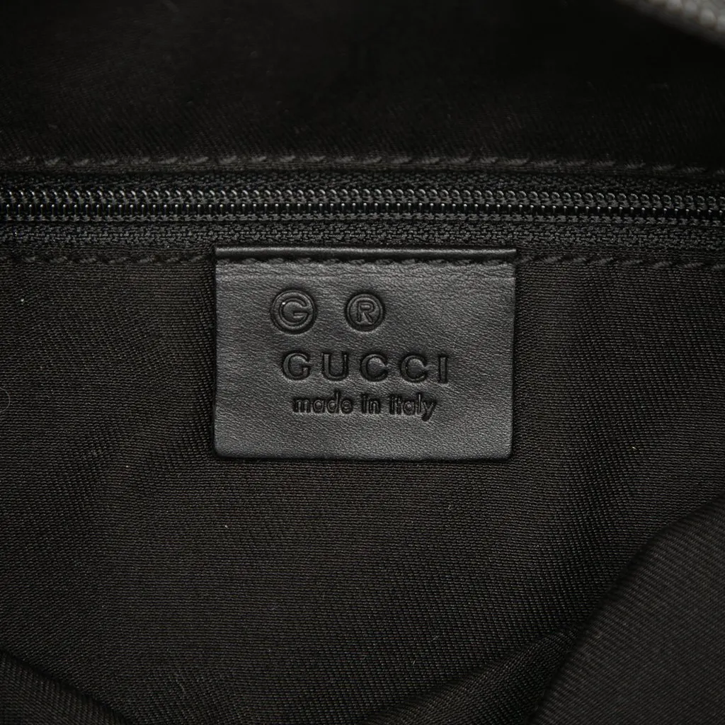 Gucci GG Denim Shoulder Bag Black Very good - Box View