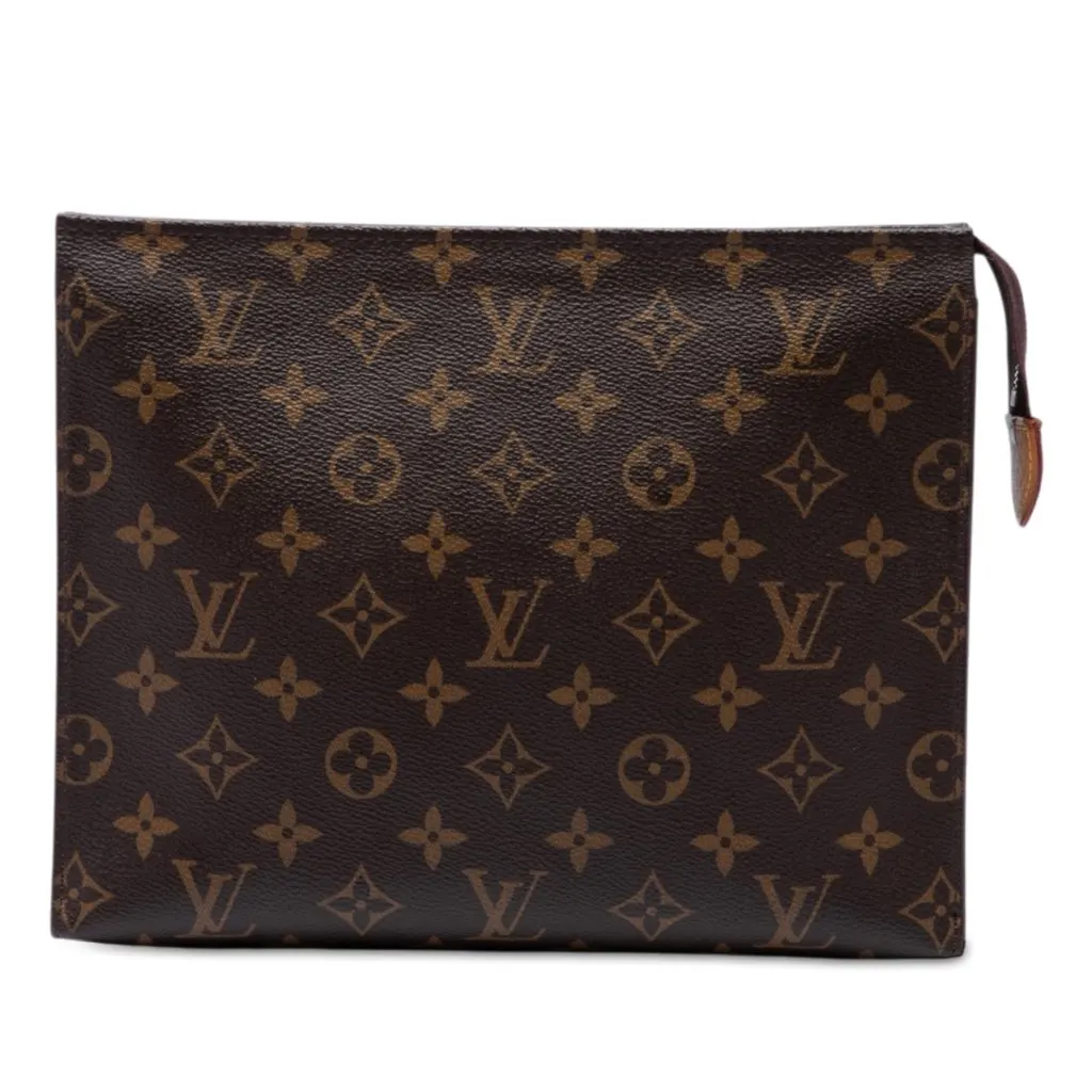 Louis Vuitton Monogram Toiletry Pouch 26 Brown Very good - Front View