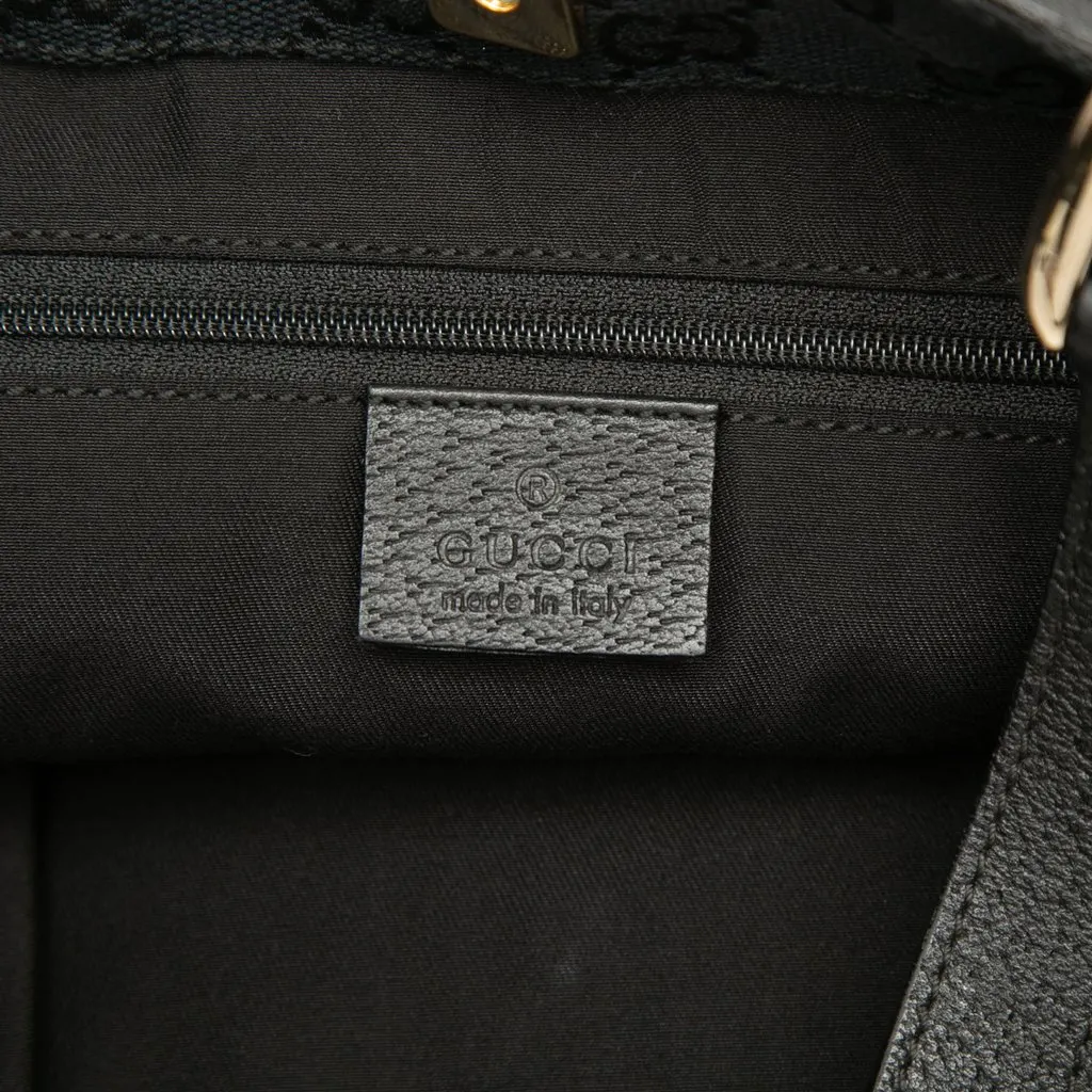 Gucci Leather Abbey D Ring Tote Black Leather Very good - Box View