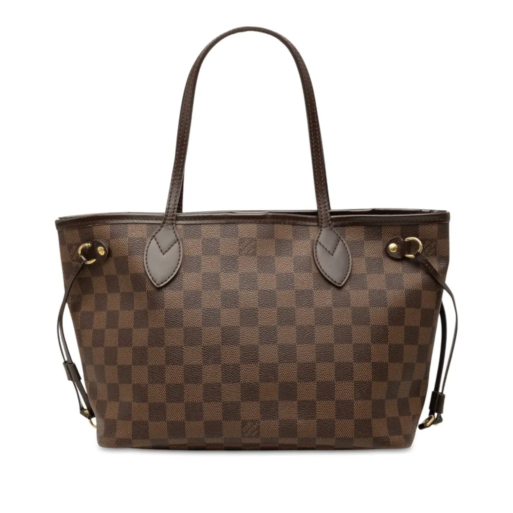 Louis Vuitton Damier Ebene Neverfull PM Brown Very good - Front View