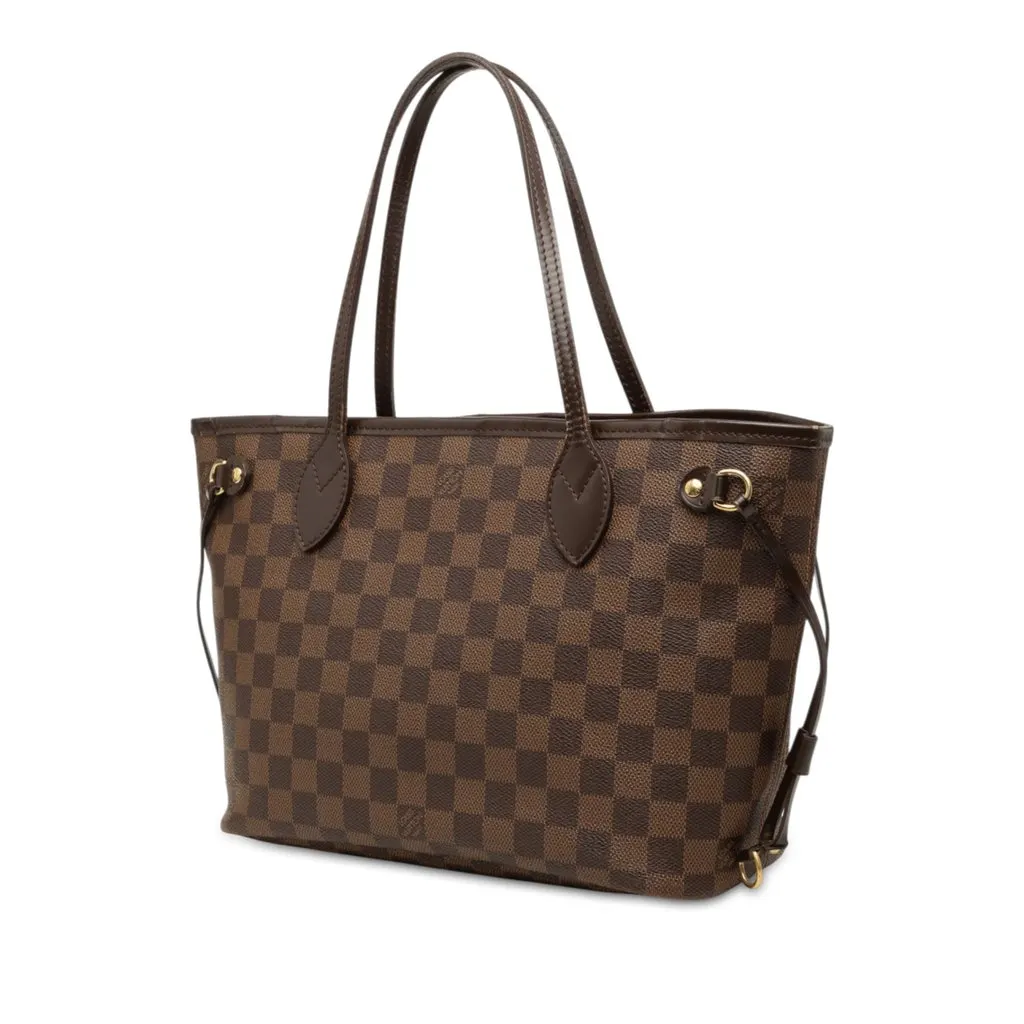 Louis Vuitton Damier Ebene Neverfull PM Brown Very good - Back View