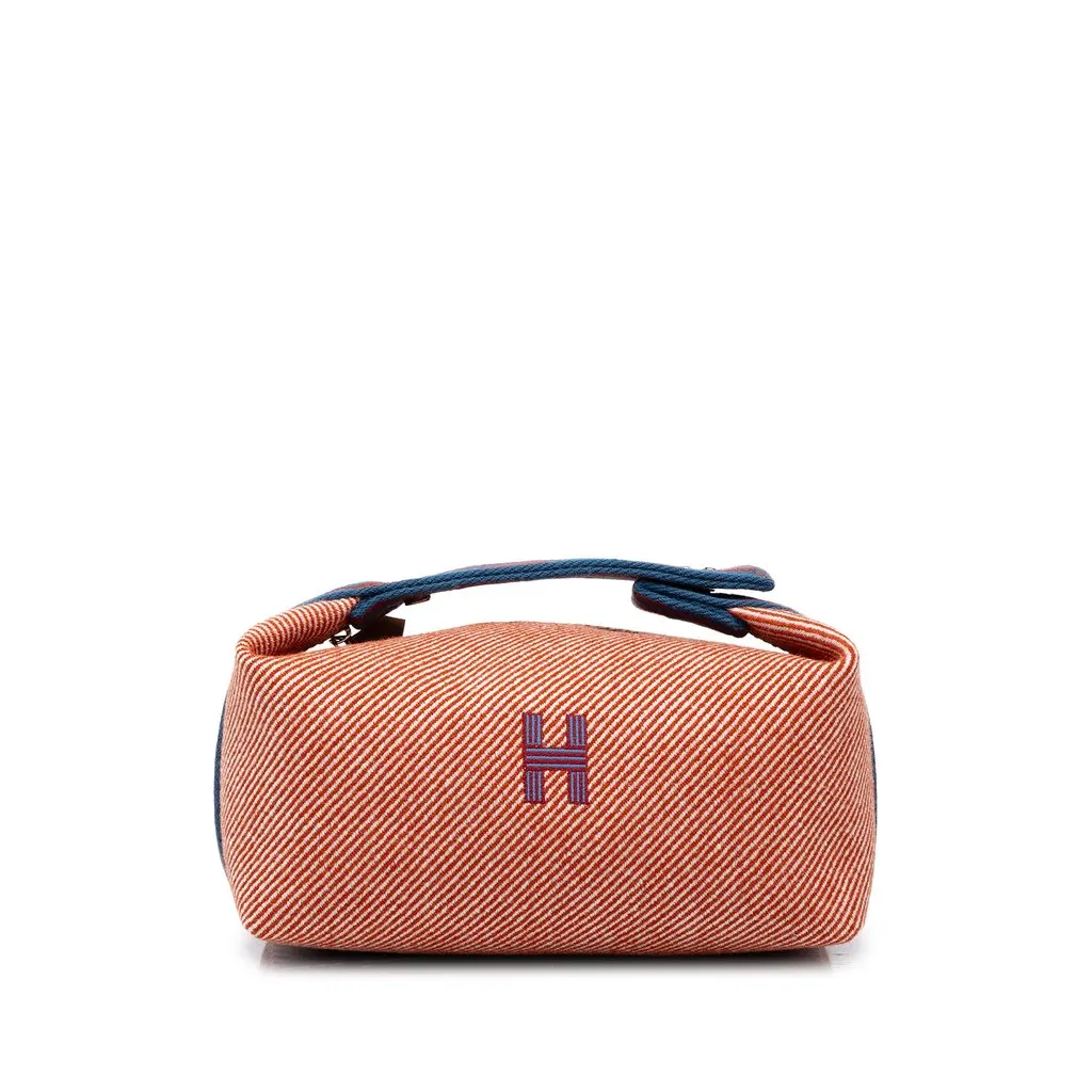 Hermès Small Wool Bride A Brac H Natte Case Red Wool Very good - Front View