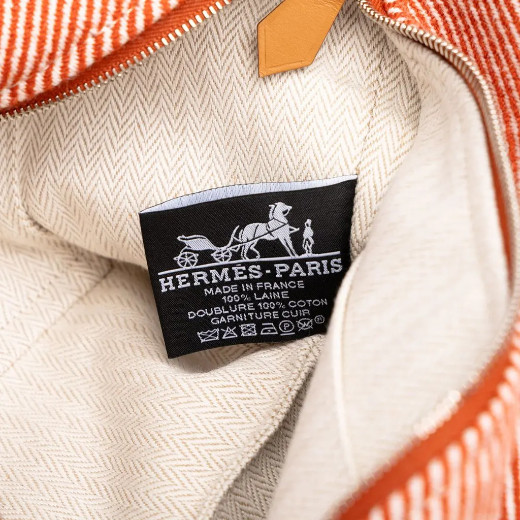 Hermès Small Wool Bride A Brac H Natte Case Red Wool Very good - Box View