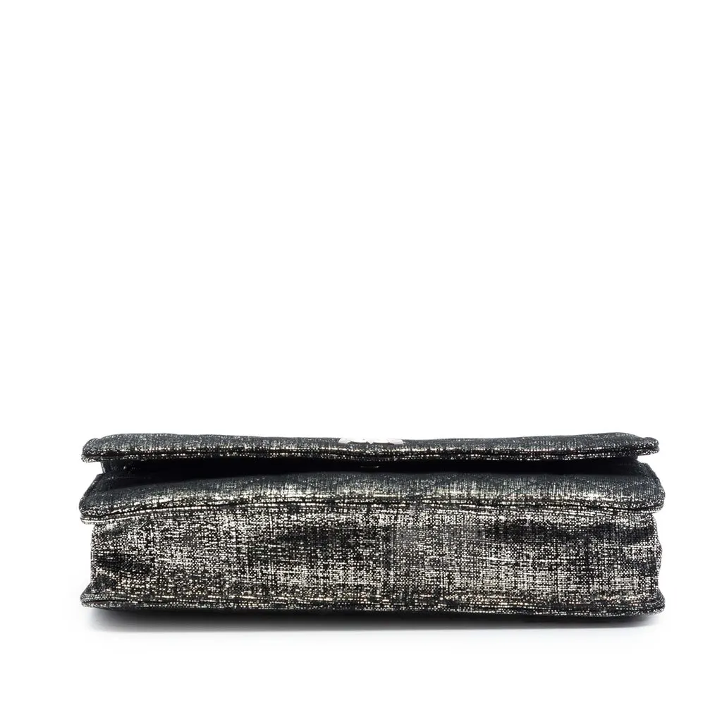 Chanel CC Quilted Metallic Fabric Wallet On Chain MultiColor Very good - Inside View