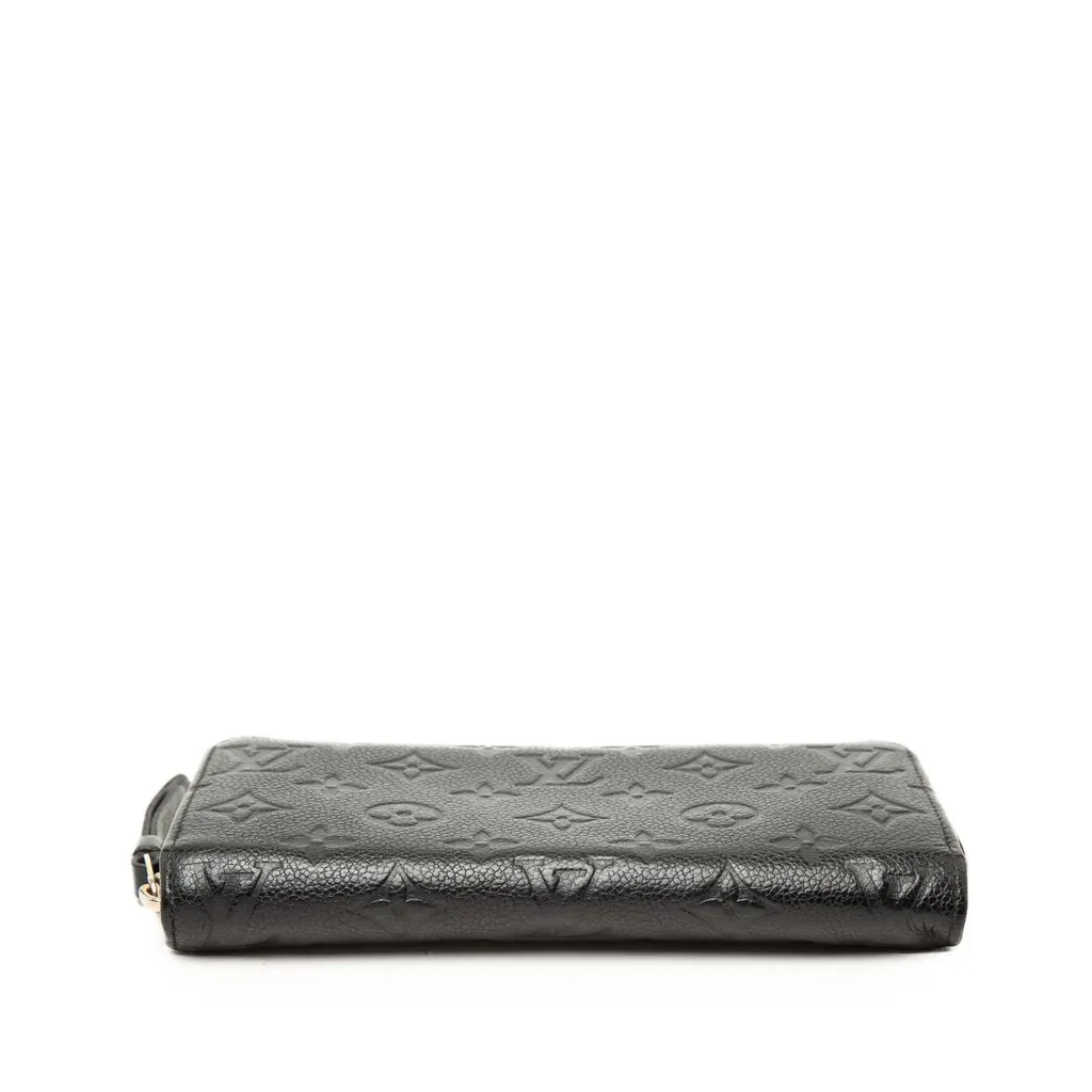 Louis Vuitton Monogram Empreinte Zippy Long Wallet Black Leather Good - Inside View