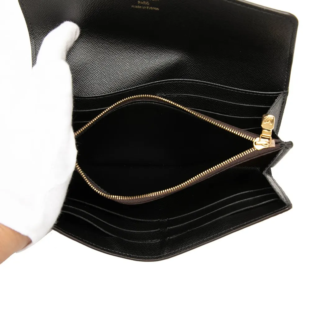 Louis Vuitton Monogram Reverse Giant Sarah Long Wallet Brown Canvas Very good - Model View