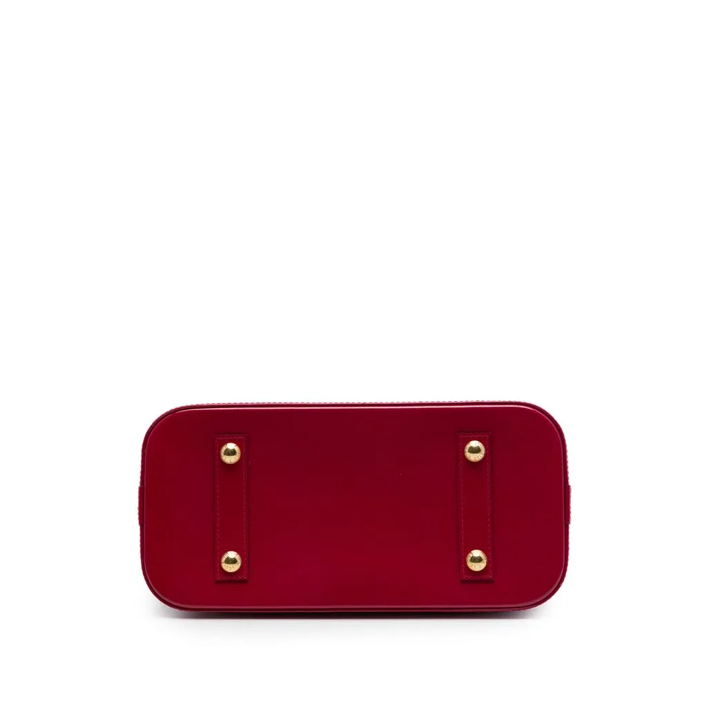 Louis Vuitton Monogram Vernis Alma PM Red Leather Very good - Inside View