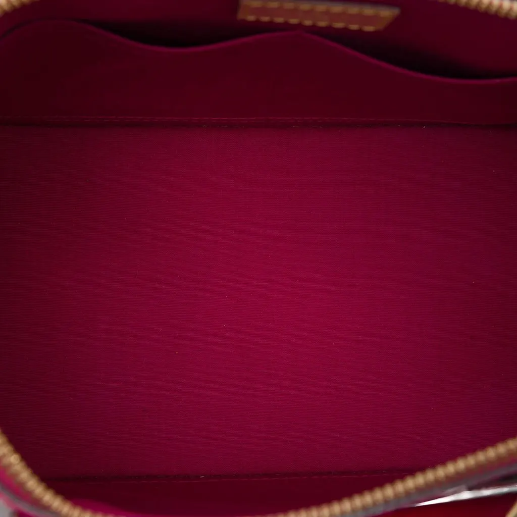 Louis Vuitton Monogram Vernis Alma PM Red Leather Very good - Model View
