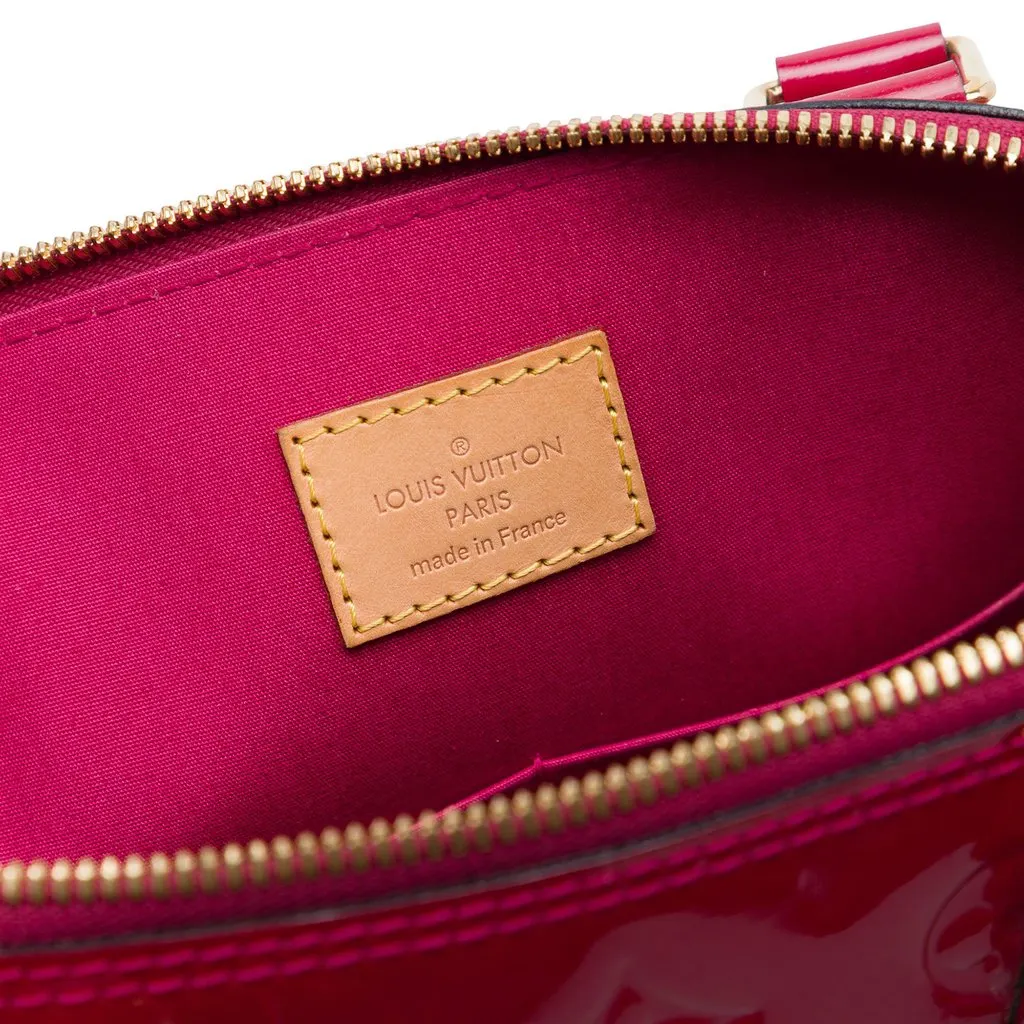 Louis Vuitton Monogram Vernis Alma PM Red Leather Very good - Box View