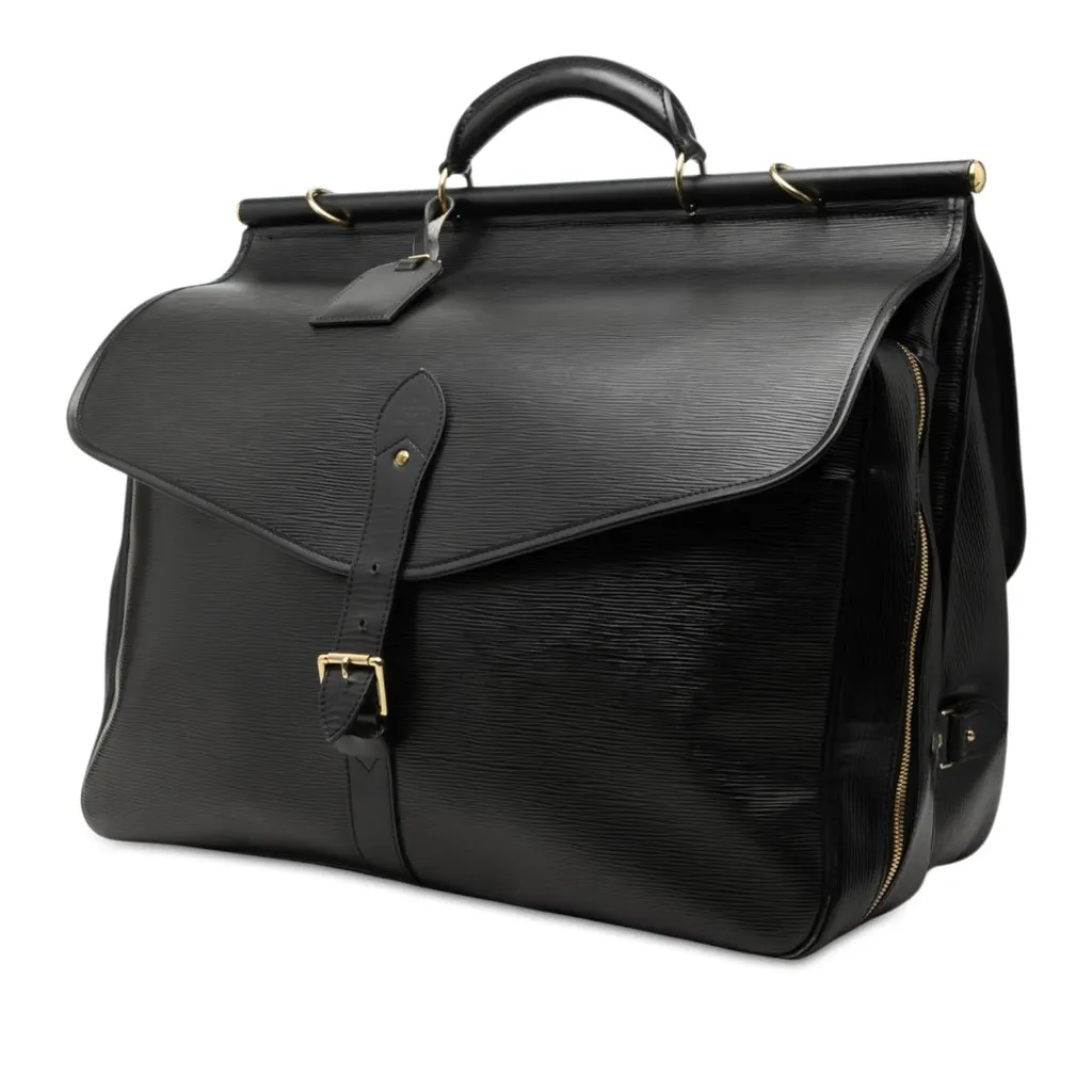 Louis Vuitton Epi Sac Chasse Hunting Bag Black Leather Very good - Back View