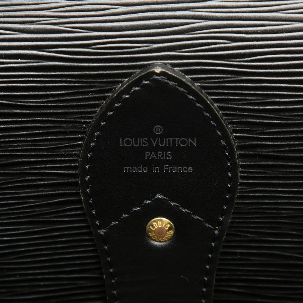 Louis Vuitton Epi Sac Chasse Hunting Bag Black Leather Very good - Box View