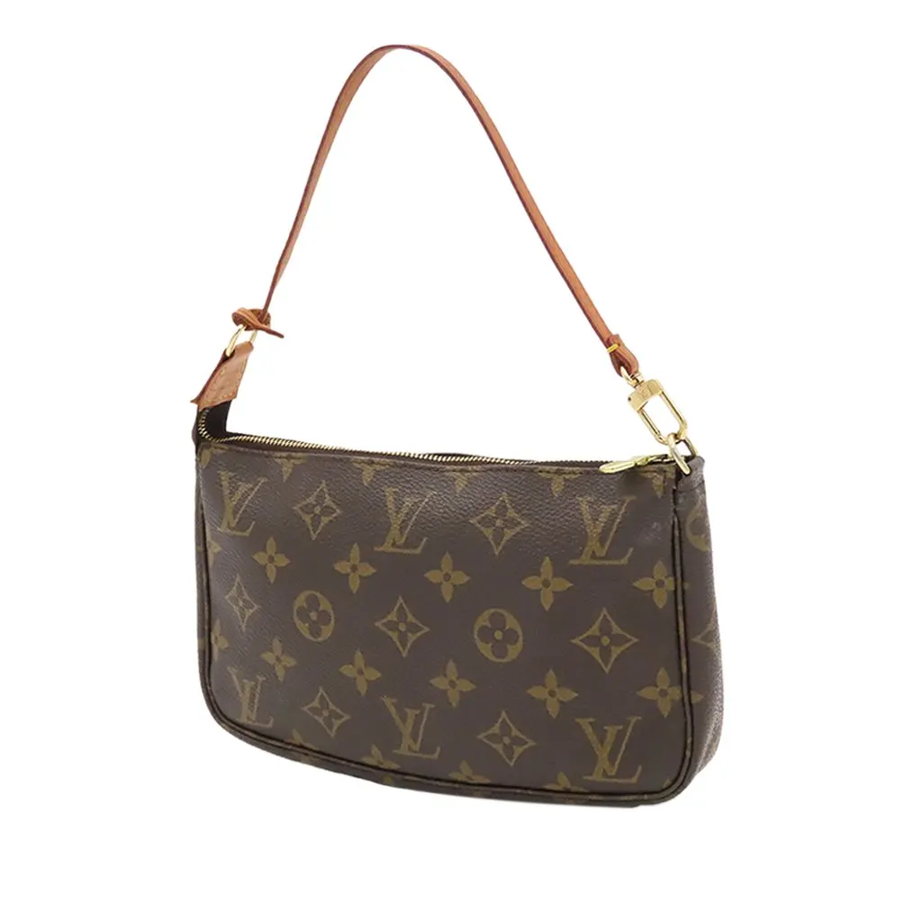 Louis Vuitton Monogram Pochette Accessoires Brown Very good - Back View