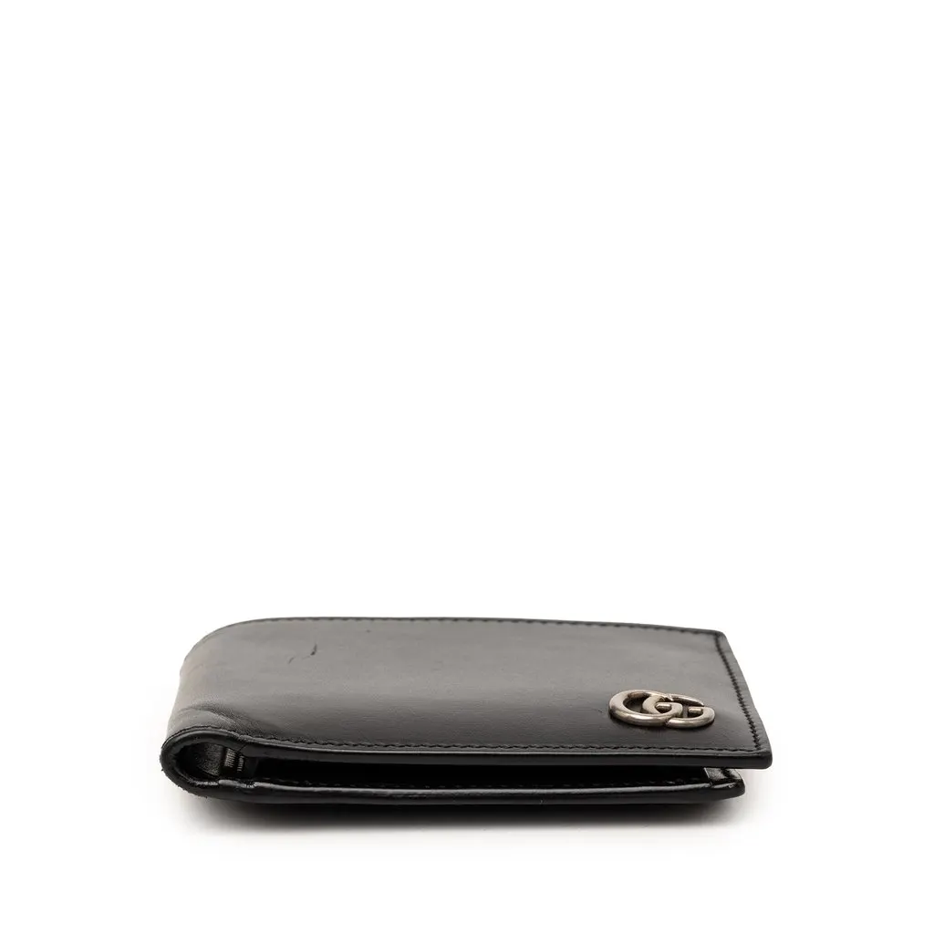 Gucci GG Marmont Calfskin Bifold Coin Wallet Black Leather Very good - Inside View
