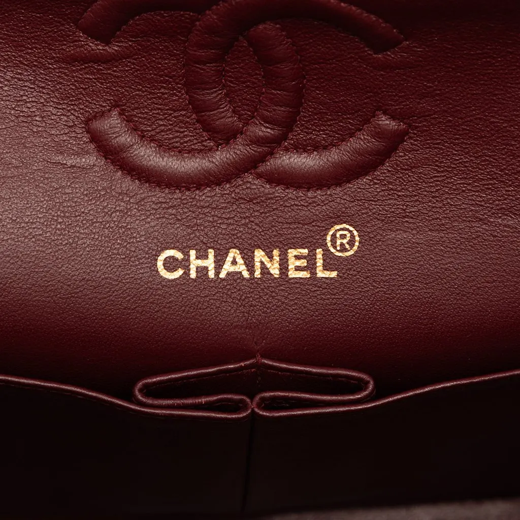 Chanel Small Classic Lambskin Double Flap Black Leather Very good - Box View