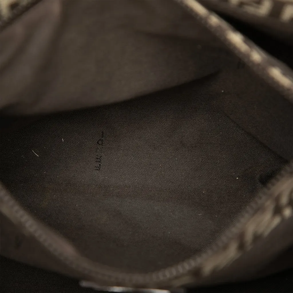 Fendi Small Zucchino Canvas Tote Brown Very good - Model View