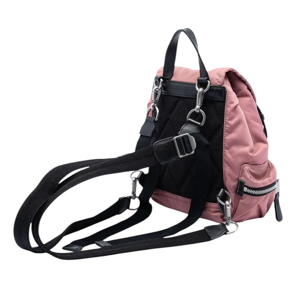 Burberry Mini Nylon Rucksack Pink Very good - Back View