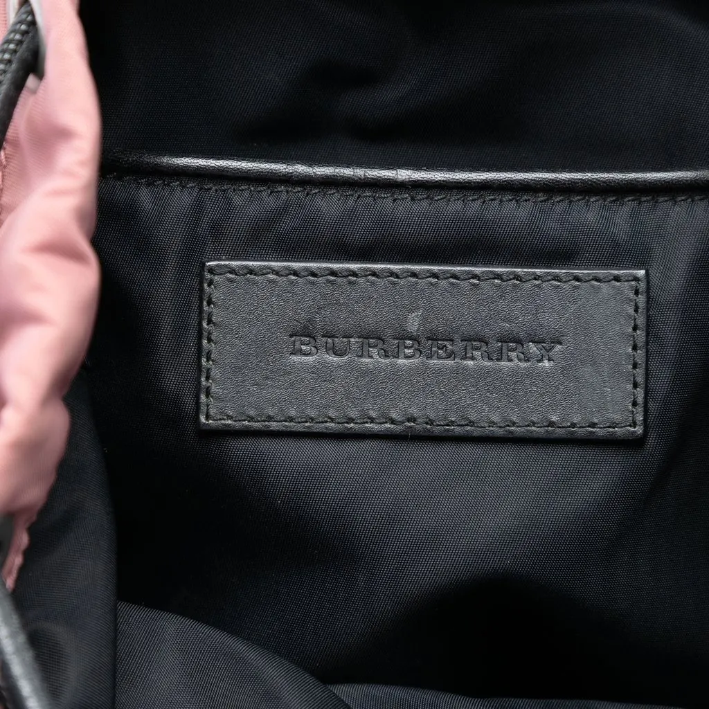Burberry Mini Nylon Rucksack Pink Very good - Box View
