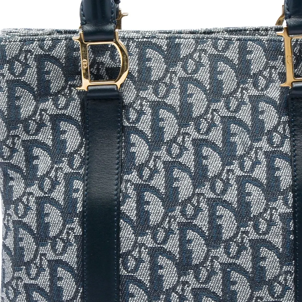 Dior Diorissimo Trotter Canvas Tote Blue Good - Box View