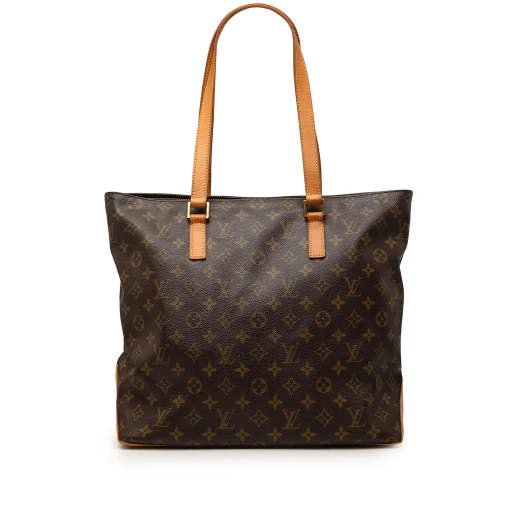 Louis Vuitton Monogram Cabas Mezzo Brown Very good - Front View