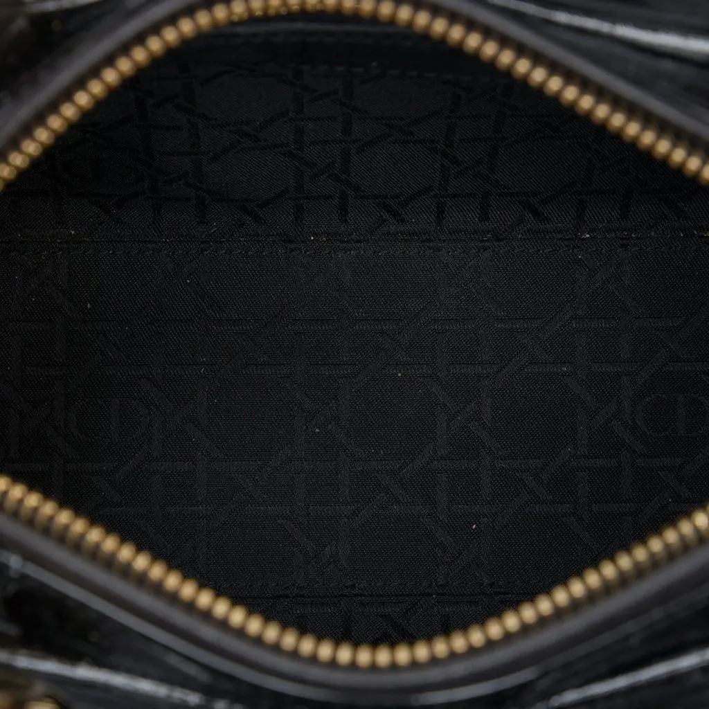 Dior Medium Patent Cannage Lady Dior Black Leather Very good - Model View