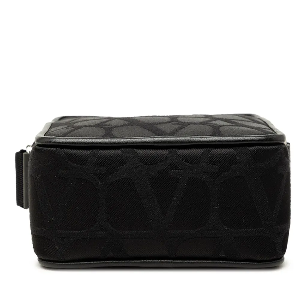 Valentino Small Nylon Iconographe VLogo Loco Crossbody Black Very good - Inside View