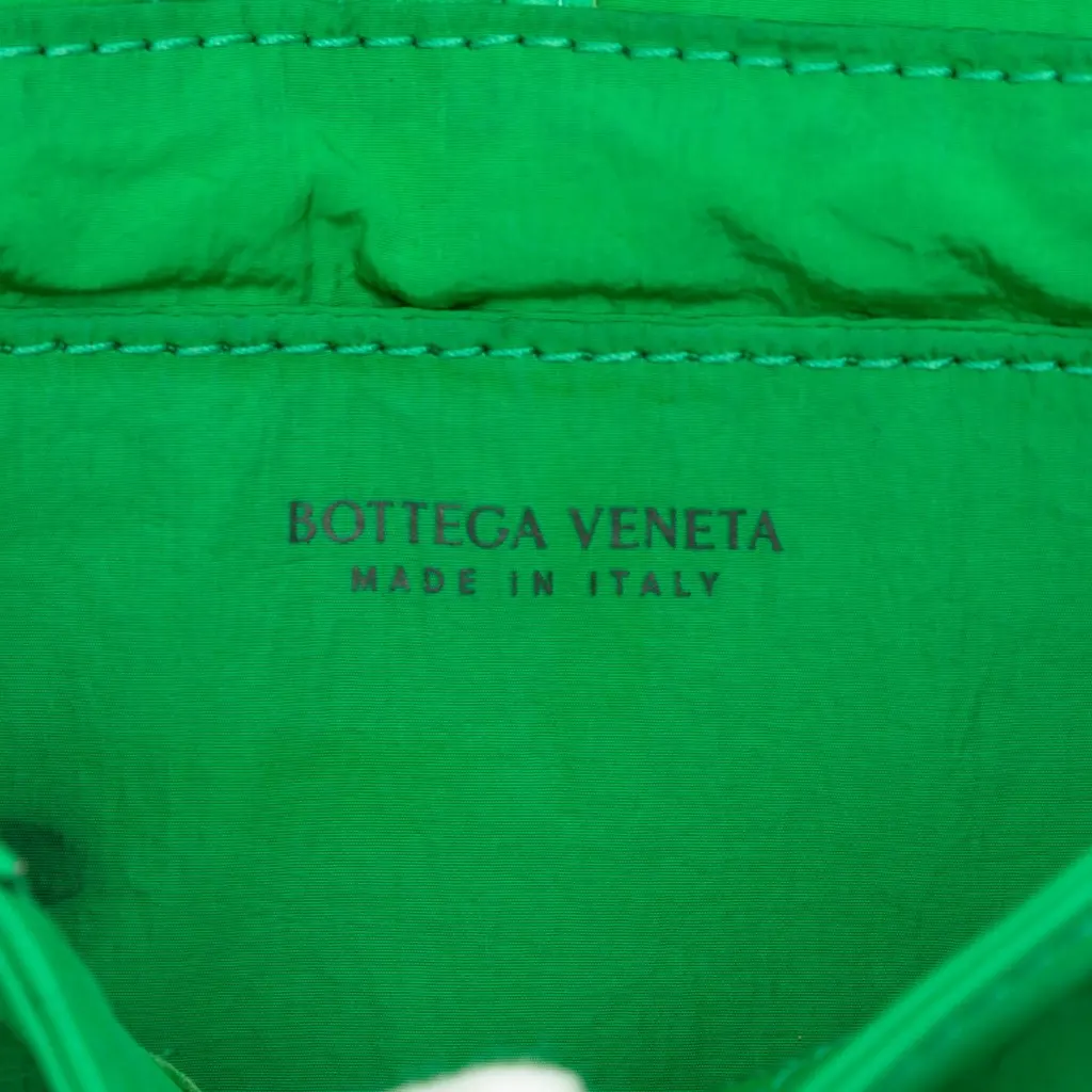 Bottega Veneta Mini Paper Calfskin Intrecciato Cassette Belt Bag Green Leather Very good - Box View