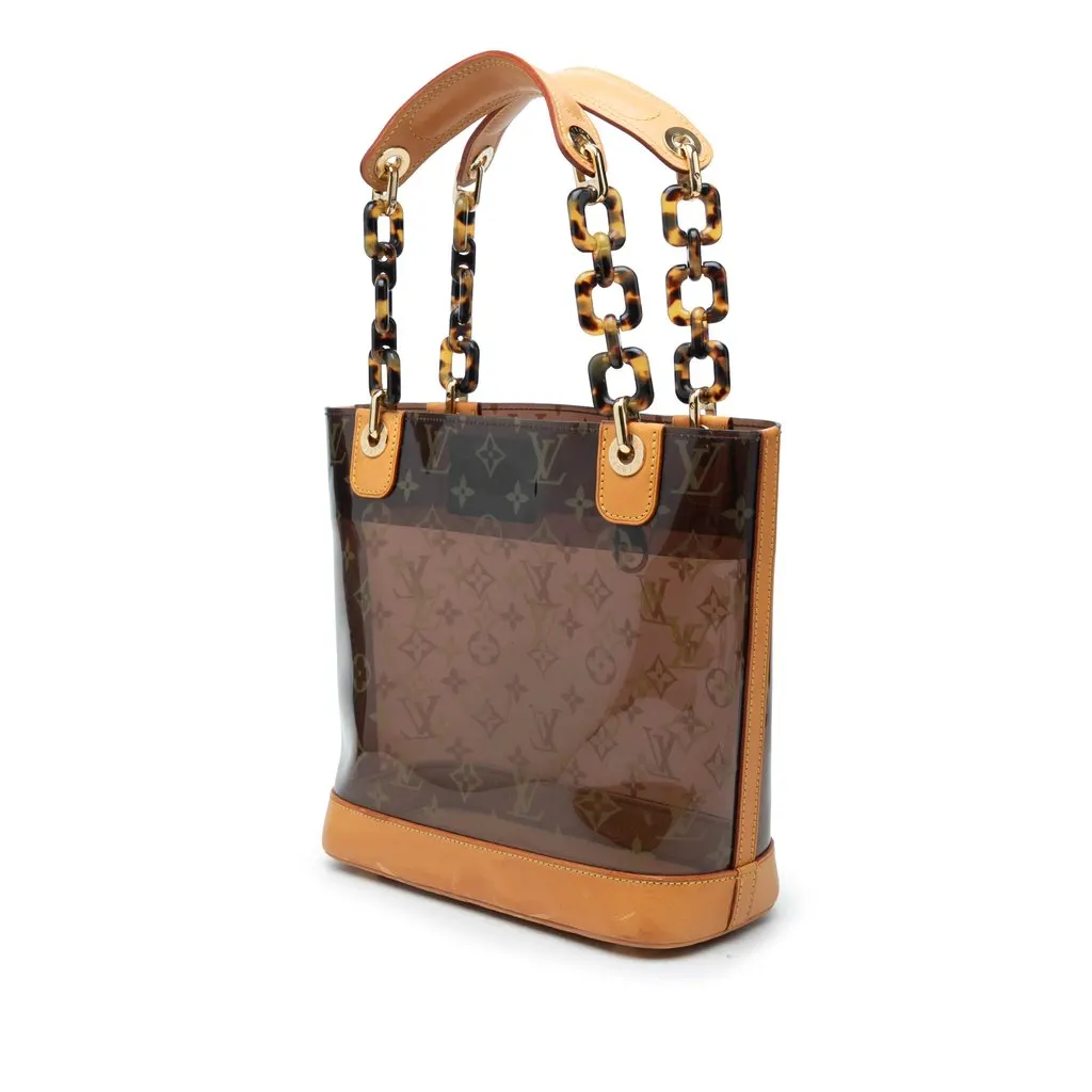 Louis Vuitton Monogram Cabas Sac Ambre PM Brown Plastic Very good - Back View